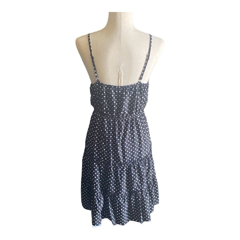 NWT-USTYLE-BLACK WITH WHITE POLKA DOT DRESS-SIZE MEDIUM - Picture 5 of 10